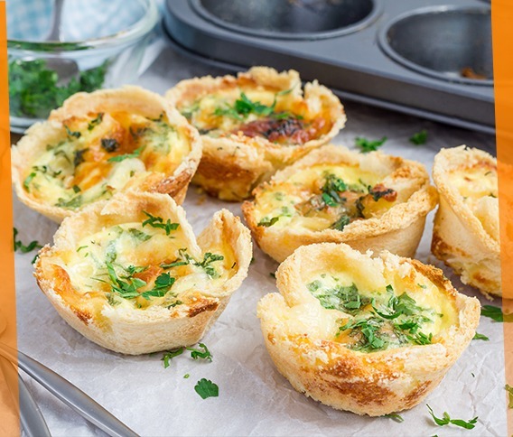 Mini Bread Quiche