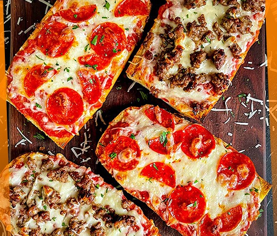 Bread Pizza, a budget-friendly twist on our classic favourite!