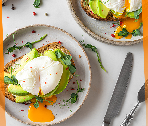 Avocado Toast With Poached Egss