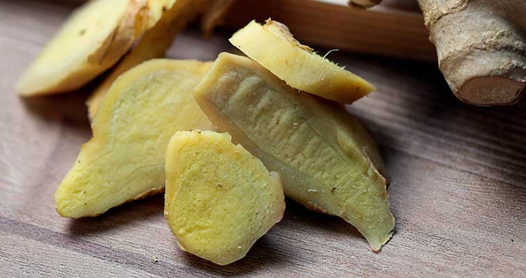 How to peel ginger with a spoon