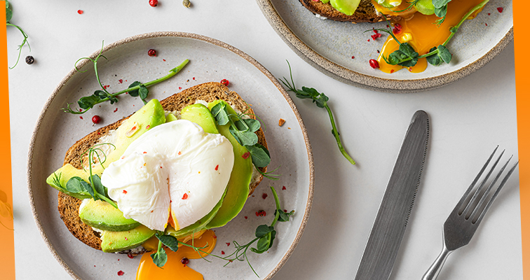 Avocado Toast With Poached Eggs