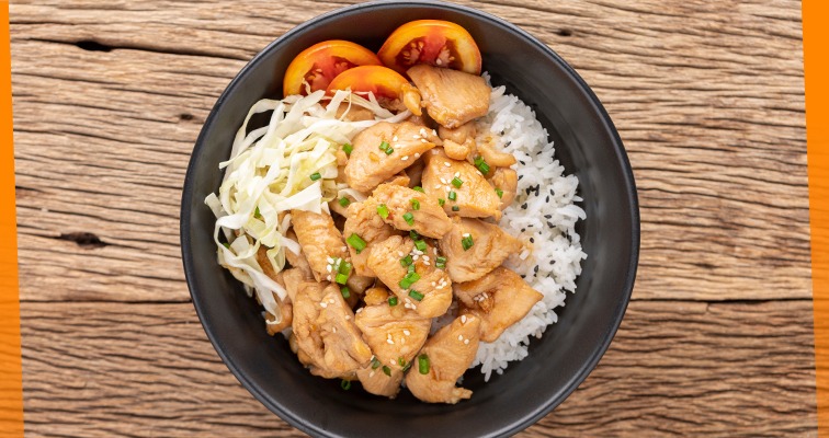 Low-Carb Teriyaki Chicken & Cauliflower Rice Bowl