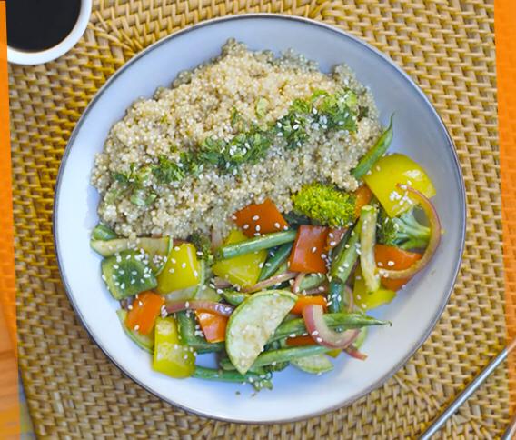 Quinoa with Sautéed Veggies