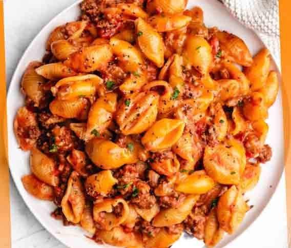 Stovetop Beef & Shells