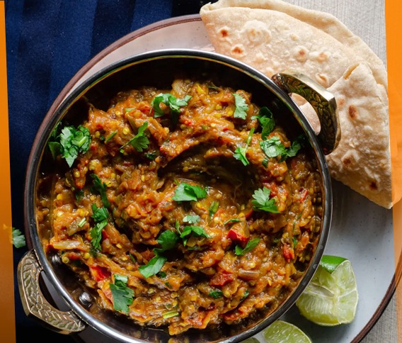 Smoky Baingan Bhurta Low Calorie 